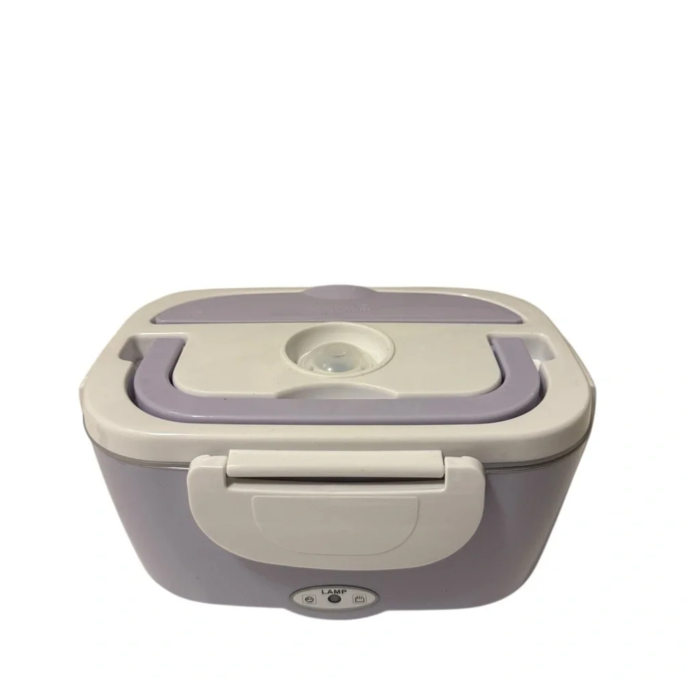 Purple and White Electric Lunch Box
